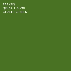 #4A7223 - Chalet Green Color Image